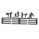 thumbnail image 3 of Colgador de medallas para pared, organizador de medallas, estante resistente de hierro negro, para deportes Taekwondo, 3 of 9