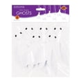 thumbnail image 3 of Beistle 6 Piece White Polyester Fabric Hanging Ghosts Halloween Décor with Sheer Ribbon, 3 of 4