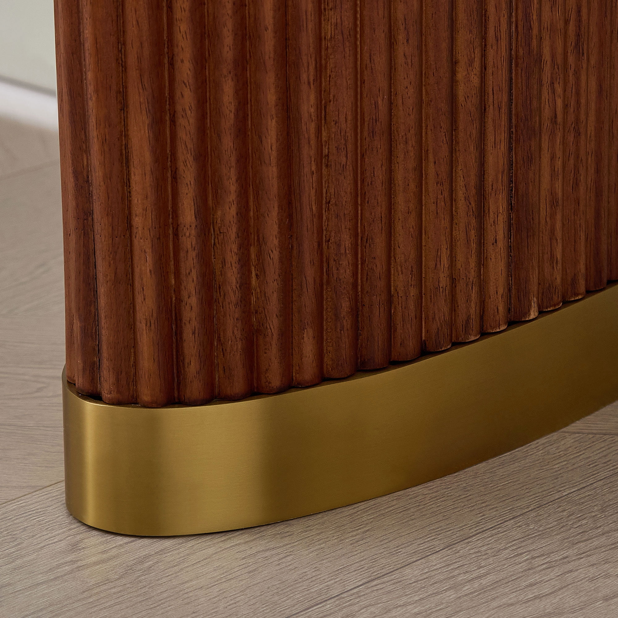 Modern Narrow Entryway Table 59.1 Inch with Unique Stainless Steel Legs