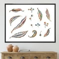 thumbnail image 2 of Designart 'Leaves and Berries Of Wild Grapes' Bohemian & Eclectic Framed Canvas Wall Art Print, 2 of 5