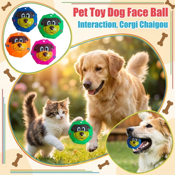 Interactive Dog Toys | Squeaky Rubber Dog Ball Interactive Dog Toys for Boredom | Small Squeaky Balls for Dogs, Durable Chew Toys for Dogs for Small Breeds Add Engaging to