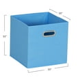 thumbnail image 2 of Household Essentials 6 ct Open Fabric Cube Storage Bins, Carolina Blue, 2 of 5