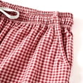 thumbnail image 7 of Yievot Womens Pajama Shorts Plaid Drawstring Elastic Waist Loose Casual Sleepwear Lounge Pj Shorts with Pockets, 7 of 7