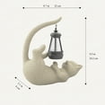 thumbnail image 2 of Zotabe 9.53 Inch Cat Garden Statue, Weatherproof, 2 of 6