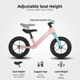 thumbnail image 6 of KEANO 12 Inch Kids Balance Bike for 2-6 Years Old Girls Boys, Toddler Balance Bike 2+ Year Old, Light-Up Wheels, No Pedal Push Bicycle, Adjustable Seat, Lightweight Nylon Frame, Multiple Colors, 6 of 6