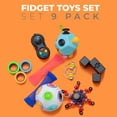 Boxgear Fidget Toys for Adults And Children 9pcs Set Of Small Fidget