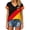 Vermilion, variant on 2026 Soccer Cup Jersey Unisex, V-Neck Short Sleeve Germany Flag Shield Graphic Top - Breathable Fan Shirt for Men and Women Match Day & Casual Wear Black L