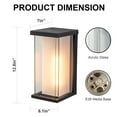 thumbnail image 2 of Outdoor Wall Sconce with Acrylic Glass, 2 of 9