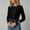 C-Black, variant on Short Sleeve Women's V-Neck Top Soft Cotton Blend Summer Trendy Comfy Casual Tee Lightweight Basic Top for Everyday Wear White 2XL