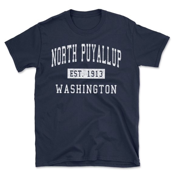 North Puyallup Washington Classic Established Men's Cotton T-Shirt