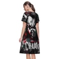 thumbnail image 7 of Lsque Chucky Print Women's Casual Dress T-Shirt Summer Short Sleeve Scoop Neck Swing Dresses, 7 of 7