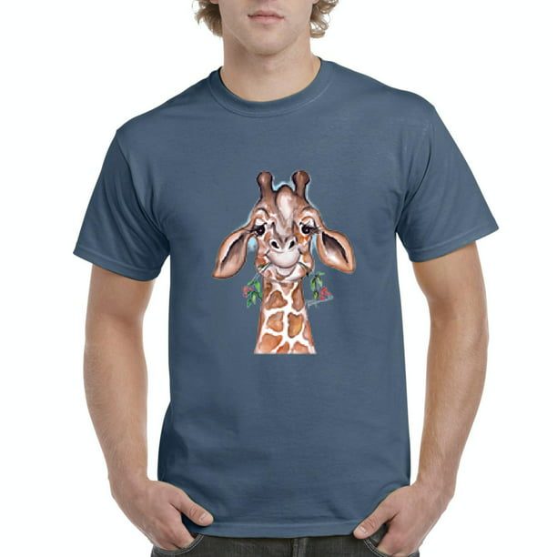 IWPF - Mens Giraffe Short Sleeve T-Shirt - Walmart.com - Walmart.com