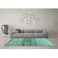 thumbnail image 3 of Ahgly Company Indoor Rectangle Abstract Light Blue Contemporary Area Rugs, 3' x 5', 3 of 4