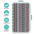 thumbnail image 5 of Boho Retro Floral Pet Feeding Mat-Abstract Art Pattern Absorbent Pet Placemat for Food and Water Bowl, with Waterproof Rubber Backing, Quick Dry Water Dispenser Mat for Dog and Cat (12"x20"), 5 of 7