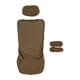 thumbnail image 5 of Funda de cojín universal suave para asiento de silla con reposacabezas y fundas para reposabrazos Marrón, 5 of 9