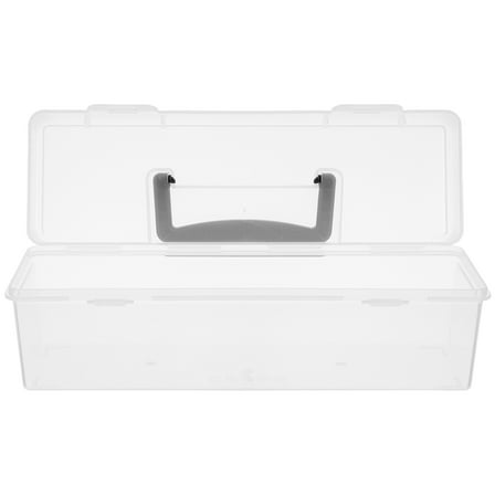 OFFIGAM Plastic Storage Boxes with Handle, Garden Seed Packet Organizer for Outdoor Planting and Storage, 1 Set