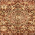 thumbnail image 1 of Ahgly Company Indoor Square Abstract Orange Abstract Area Rugs, 7' Square, 1 of 6