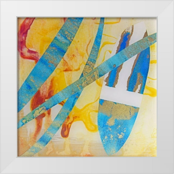 Asha 12x12 White Modern Wood Framed Museum Art Print Titled - Cerneala 3