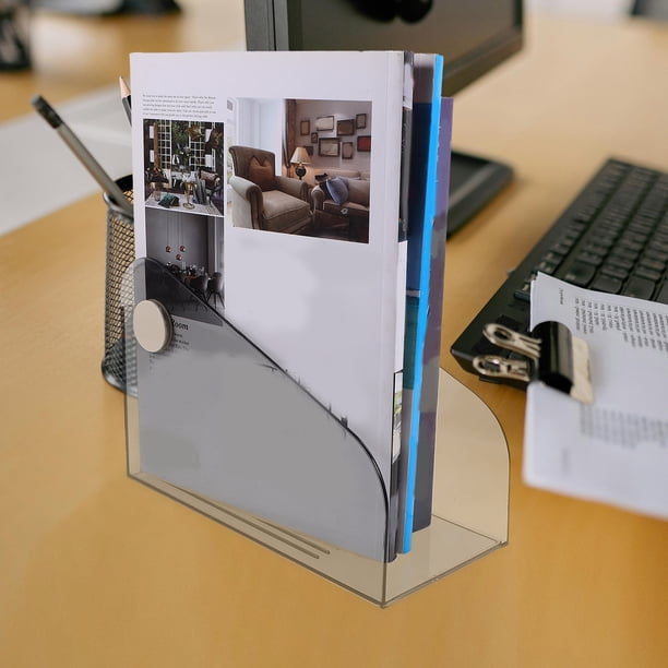 unbranded Organizador De Para Documentos Y Revistas En Plástico Con Etiquetas Para Identificación