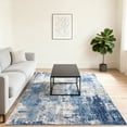 thumbnail image 5 of 5'x7' washable area rug for living room, modern abstract printed rug, home decorative rug for bedroom and dining room, non-slip indoor rug, blue, 5 of 7