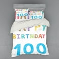 thumbnail image 2 of Ambesonne Colorful Bedding Set 3 Pcs, Vintage Birthday, Twin, Multicolor, 2 of 3
