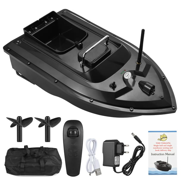 Barco de control remoto Barco de cebo RC 500M Control remoto inalámbrico cebo de pesca barco alimentador de pesca barco equipo de pesca 1,5 KG de 5200 mAh Maboto Barco de control remoto