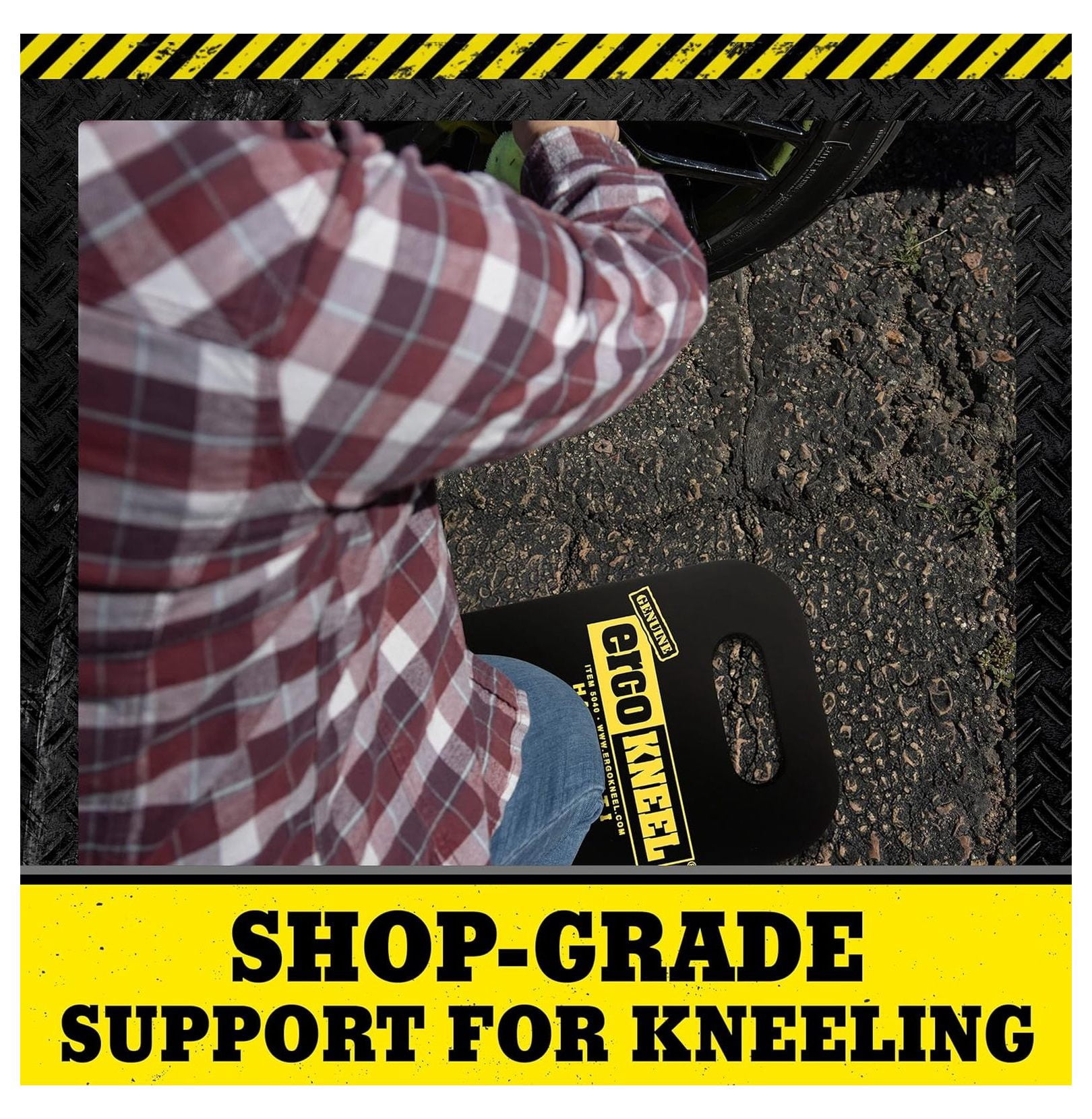 Foam Kneeling Pad – Extra Thick 1” Kneeling Mat 8” x 16” | Working Pad for Knees & Back | Heavy-Duty Anti-Fatigue Knee Cushion | Portable Industrial Kneeling Pad, Garden Mat
