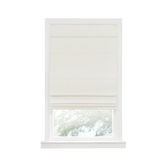 Roman Blackout Cordless Window Shade 27X64 Ivory