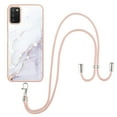 thumbnail image 2 of Allytech Galaxy A03S Case, Marble Serious TPU Shockproof Detachable Lanyard Heavy Duty Protection Shock-Absorbing Ultra Thin Lightweight Case Cover for Samsung Galaxy A03S, White, 2 of 4
