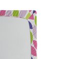 thumbnail image 2 of Ambesonne Natural Fitted Sheet, Botanic Leaf Pattern, Full Size, Pink Purple Lime Green, 2 of 2