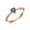 Rose Gold, variant on UIONEN 925 Sterling Silver Rings Women Blue Cubic Zirconia Rings Rose Gold Plated Size 11