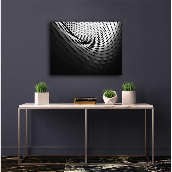 Artful Printers C-20302090 Tunnel Décalé Art Abstrait sur Toile, 20 x 30 Po.