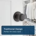 thumbnail image 4 of Fairfax Satin Nickel Front Door Knob with Deadbolt  Reversible Exterior/Interior Entry Door Knob with Key and Deadbolt Lock  Front Door Knobs with Lock/Front Door Lock  Traditional Home D, 4 of 8