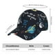 thumbnail image 2 of Fotbe Space Gorro Clásico de Béisbol, Gorra Ajustable con Broche Snapback, Gorro de Exterior de Algodón Suave, 2 of 6