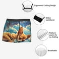 thumbnail image 3 of Pofeuu Artistic Starry Sky Cloud Dog Print Men’s Boxer Briefs, Moisture-Wicking Underwear, Regular,Trunk-Large, 3 of 5