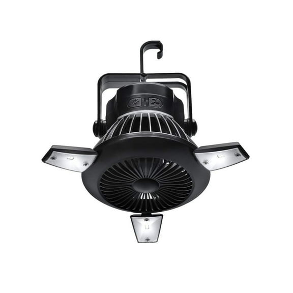 Camping Fan Tent Fan with LED Lights Handy Rechargeable Solar Camping Fan