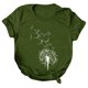 thumbnail image 4 of Gibobby Blusa Casual de Mujer Camisetas mujerModa túnica con cuello redondoTops holgados(Verde,XL), 4 of 5
