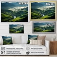 thumbnail image 4 of Designart "Fields of China Gleaming in Silk" Landscapes Framed Wall Art - Traditional Green China Living Room Framed Canvas Art, 4 of 6