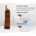 thumbnail image 4 of BAMBOO, Ukulele Concierto Electroacústico, madera Sapele, 23 pulgadas, Funda Acolchada, Equalizador, 4 of 8