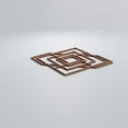 thumbnail image 4 of Ekena Millwork 7 3/8"W x 7 3/8"H x 1/4"T Extra Small Norwood Decorative Fretwork Wood Wall Panels, Hickory, 4 of 18