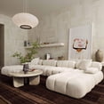 thumbnail image 2 of Calliope Cream Vegan Shearling 6-piece Modular U-Sectional, 2 of 4