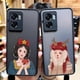 thumbnail image 2 of Funda mate para OPPO A97 A96 A95 A94 A93 A92 A92S A78 A74 A73 A72 A57 A55 A54 A53 4G 5G funda d-princesa Disney maquillaje de Navidad, 2 of 5