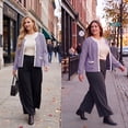 thumbnail image 4 of Cueply Women's Cardigan Sweater Long Sleeve Striped Button Knit Jackets Coats Outwear with Pockets, 4 of 8