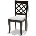 thumbnail image 7 of Bowery Hill 17.9'' Modern Oak Wood Dining Chair in Espresso/Gray (Set of 4), 7 of 7