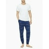 Calvin Klein Men's Blue Cotton Pajamas Logo Joggers Sleep Pants Size M LS49