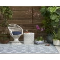 thumbnail image 7 of Momeni Riviera Geometric Blue Indoor Outdoor Rug 6'6" X 9', 7 of 7