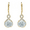 Yellow Gold, variant on Cate & Chloe Alessandra 18k Yellow Gold Plated Earrings with Simulated Diamond Crystals for Women