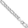 thumbnail image 1 of 14K White Gold Wg 3.5mm Semi-Solid Figaro Chain (10 X 3.5) Made In South Africa bc159-10, 1 of 4