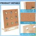thumbnail image 4 of Pin Board Cork Board 9.7x8.2inch Rectangle Bulletin Display Board Desktop Brooch Cork Display Stands for Brooch Pin Collection Display Office Home and School Decor, 4 of 6