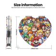 thumbnail image 3 of Lsque Mario Pattern Cosmetic Mirror 2.6 Inch Round Handheld Travel Pocket Makeup Mirror, 3 of 8